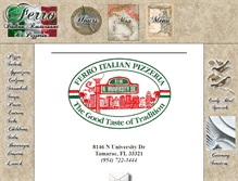 Tablet Screenshot of ferropizza.com